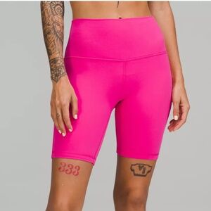 Lululemon Align high rise bike short sonic pink 8”